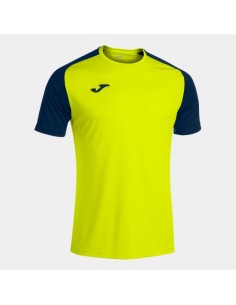 Academy Iv Manga Corta Camiseta Amarillo Flúor Marino