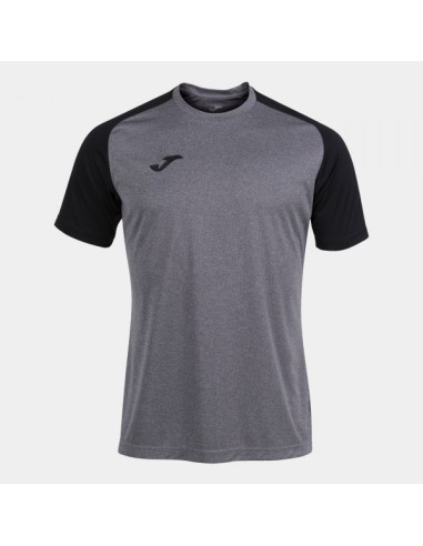 Academy Iv Manga Corta Camiseta Melange Gris Negro