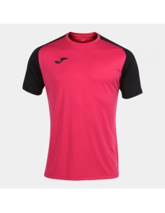 Academy Iv Manga Corta Camiseta Fucsia Negro