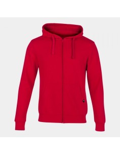Jungle Cremallera-Up Sudadera con Capucha Rojo