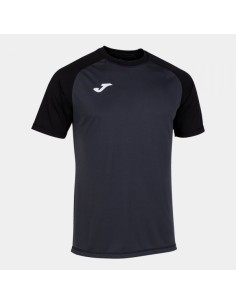 Teamwork Manga Corta Camiseta Antracita Negro