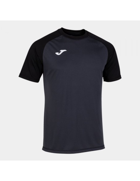 Teamwork Manga Corta Camiseta Antracita Negro