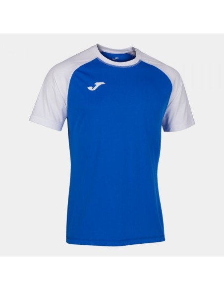Teamwork Manga Corta Camiseta Royal Blanco