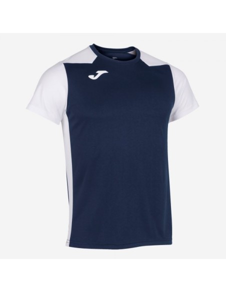 Record Ii Manga Corta Camiseta Marino Blanco
