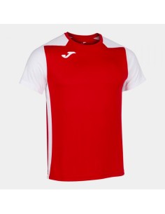 Record Ii Manga Corta Camiseta Rojo Blanco