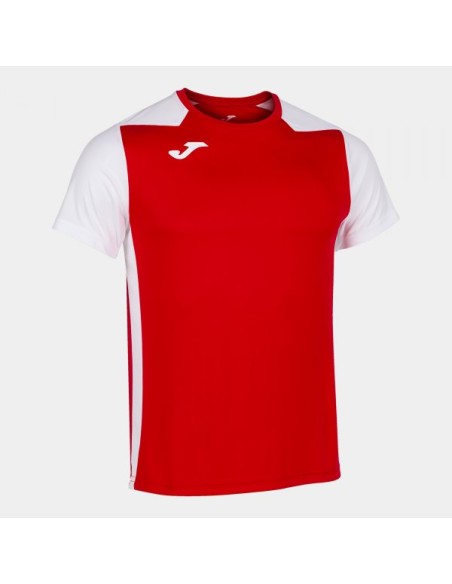 Record Ii Manga Corta Camiseta Rojo Blanco