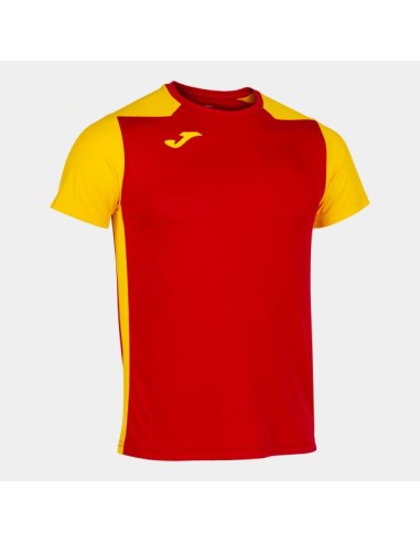 Record Ii Manga Corta Camiseta Rojo Amarillo