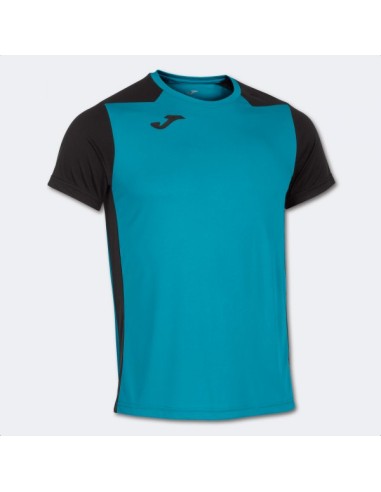 Record Ii Manga Corta Camiseta Turquesa Negro