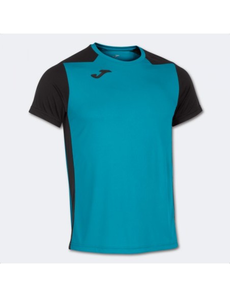 Record Ii Manga Corta Camiseta Turquesa Negro
