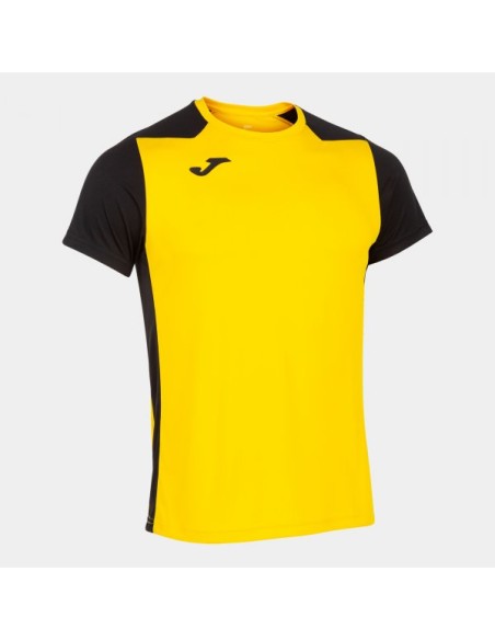 Record Ii Manga Corta Camiseta Amarillo Negro