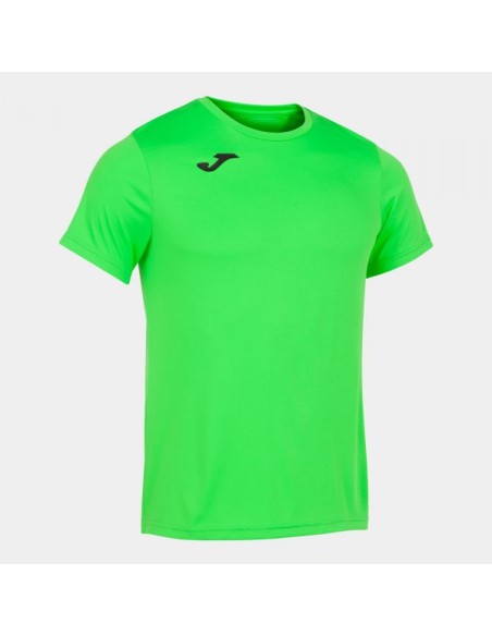 Record Ii Manga Corta Camiseta Verde Flúor