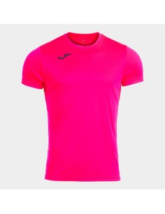 Record Ii Manga Corta Camiseta Rosa Flúor