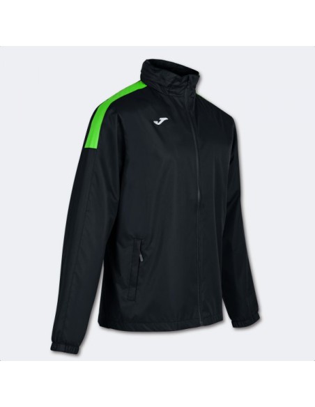 Trivor Raincoat Negro Verde Flúor