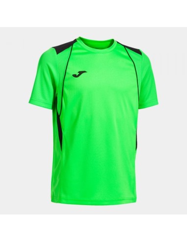 Championship Vii Manga Corta Camiseta Verde Flúor Negro