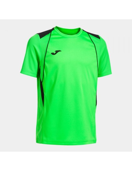 Championship Vii Manga Corta Camiseta Verde Flúor Negro