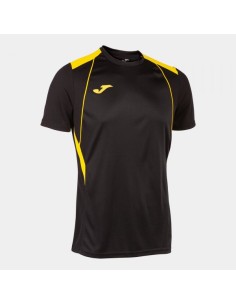 Championship Vii Manga Corta Camiseta Negro Amarillo