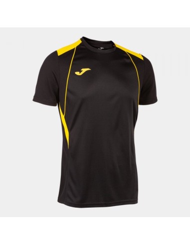 Championship Vii Manga Corta Camiseta Negro Amarillo