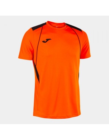 Championship Vii Manga Corta Camiseta Naranja Negro
