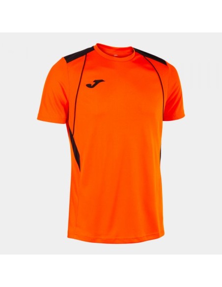 Championship Vii Manga Corta Camiseta Naranja Negro