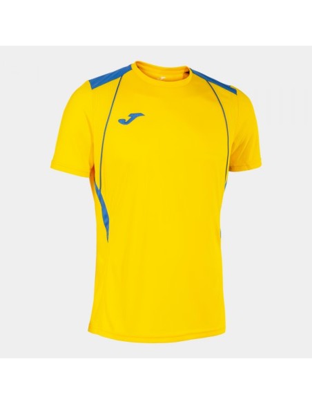Championship Vii Manga Corta Camiseta Amarillo-Royal Azul