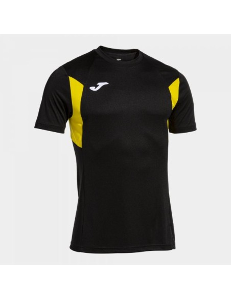 Winner Iii Manga Corta Camiseta Negro Amarillo