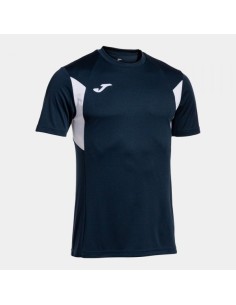 Winner Iii Manga Corta Camiseta Marino Blanco