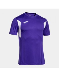 Winner Iii Manga Corta Camiseta Violeta Blanco