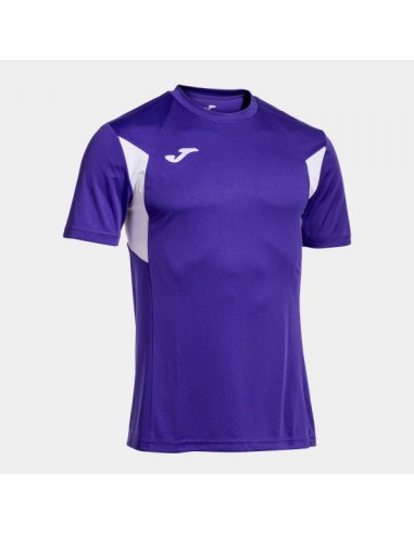 Winner Iii Manga Corta Camiseta Violeta Blanco