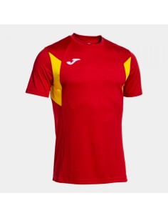 Winner Iii Manga Corta Camiseta Rojo Amarillo