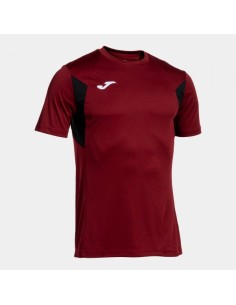 Winner Iii Manga Corta Camiseta Burdeos Negro
