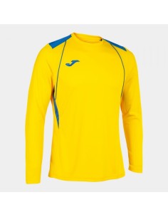 Championship Vii Manga Larga Camiseta Amarillo-Royal Azul