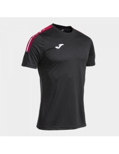 Olimpiada Manga Corta Camiseta Negro Rojo
