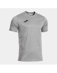 Olimpiada Manga Corta Camiseta Melange Gris Negro