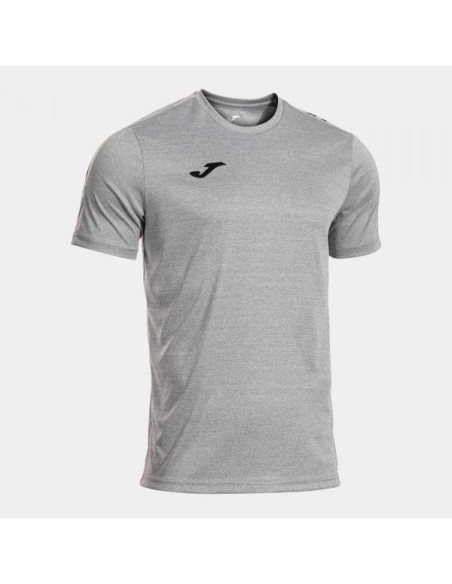 Olimpiada Manga Corta Camiseta Melange Gris Negro