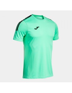 Olimpiada Manga Corta Camiseta Verde Negro