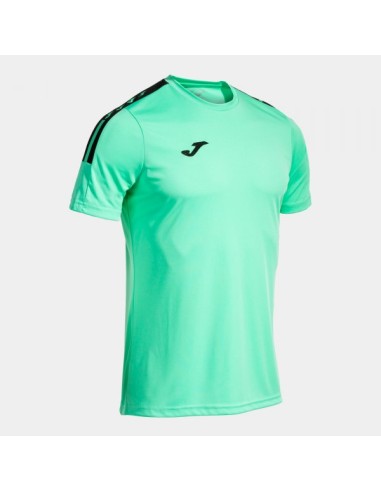 Olimpiada Manga Corta Camiseta Verde Negro