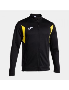 Winner Iii Full Cremallera Sudadera Negro Amarillo