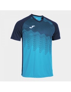Tiger Vi Manga Corta Camiseta Turquesa Flúor Marino