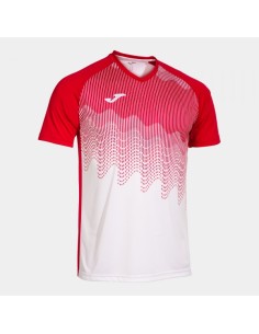 Tiger Vi Manga Corta Camiseta Blanco Rojo