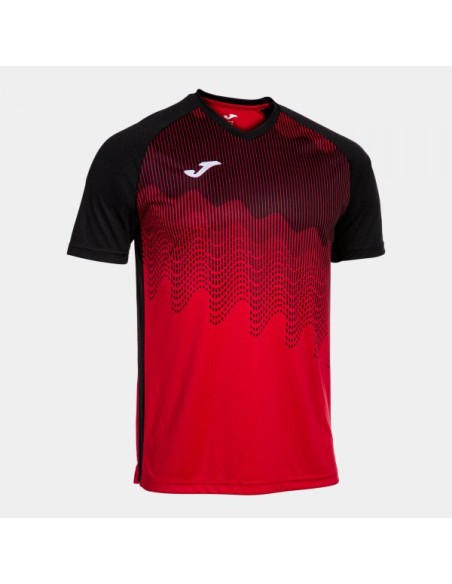 Tiger Vi Manga Corta Camiseta Rojo Negro