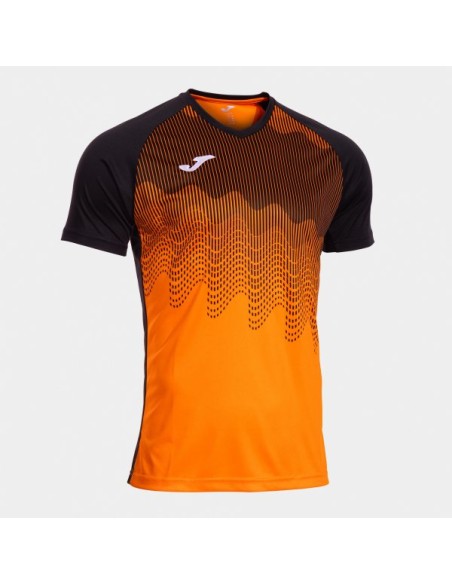 Tiger Vi Manga Corta Camiseta Naranja Negro
