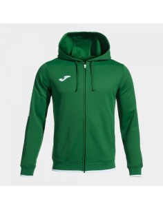 Olimpiada Cremallera-Up Sudadera con Capucha Verde