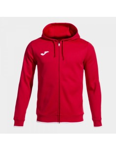 Olimpiada Cremallera-Up Sudadera con Capucha Rojo