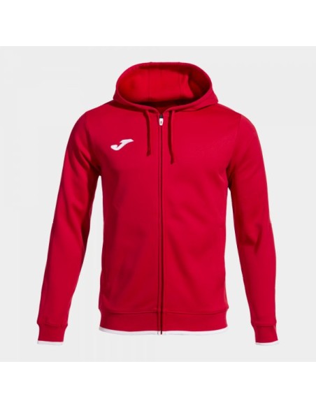 Olimpiada Cremallera-Up Sudadera con Capucha Rojo