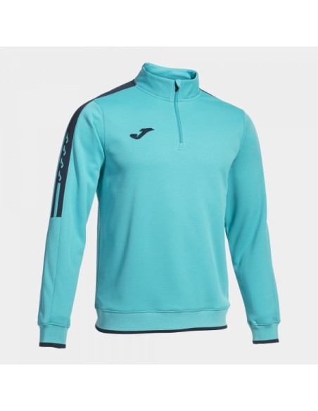 Olimpiada Sudadera Turquesa Flúor Negro