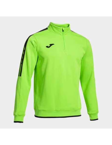 Olimpiada Sudadera Verde Flúor Negro