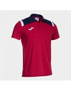 Toledo Manga Corta Polo Rojo Marino