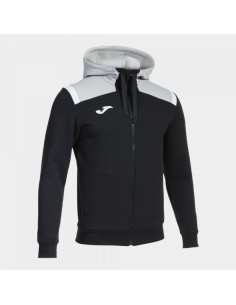 Toledo Cremallera-Up Sudadera con Capucha Negro