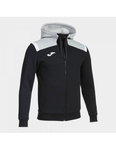 Toledo Cremallera-Up Sudadera con Capucha Negro