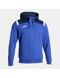 Toledo Cremallera-Up Sudadera con Capucha Royal Marino